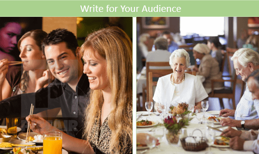 Know your different audience to identify content that will be valuable.